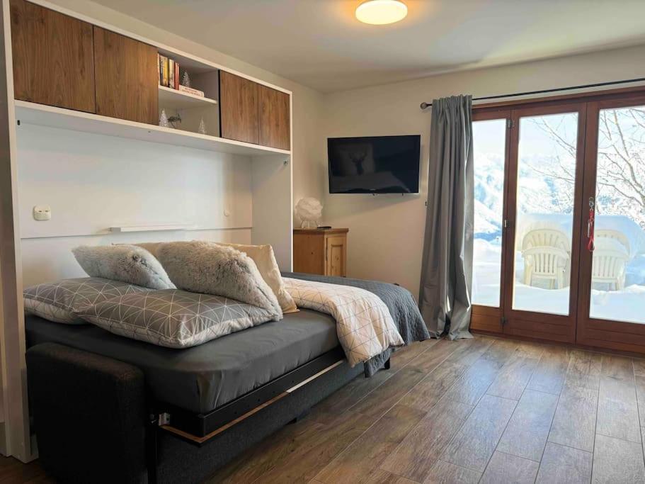 New: Appartement Refait A Neuf Avec Vue! Crans-Montana Buitenkant foto